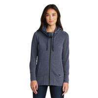 Women's Tri Blend Fleece Full Zip Hoodie Thumbnail