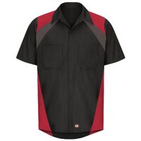 Men's Tri-Color Short Sleeve Shop Shirt Thumbnail