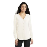 Women's Long Sleeve Button Front Blouse Thumbnail