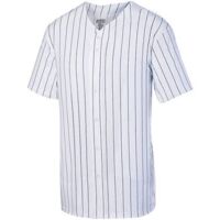 Youth Pinstripe Full Button Baseball Jersey Thumbnail