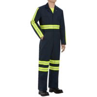 Men's Tall Enhanced Visibility Action Back Coverall Thumbnail