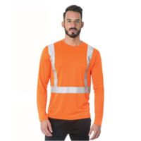 Men's USA-Made Hi-Visibility Long Sleeve Performance T-Shirt Thumbnail