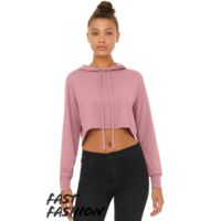 Women’s Triblend Crop Long Sleeve Hoodie Thumbnail
