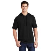 PosiCharge ® Tri Blend Wicking Fleece Short Sleeve Hooded Pullover Thumbnail