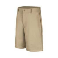 Men's Extended Sizes Cotton Casual Plain Front Shorts Thumbnail