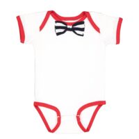Infant Baby Rib Bow Tie Bodysuit Thumbnail