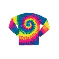 Youth Multi-Color Spiral Tie-Dyed Long Sleeve Thumbnail