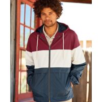 Vintage Colorblocked Hooded Rain Jacket Thumbnail