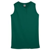 Women's Sleeveless Two Button Softball Jersey Thumbnail