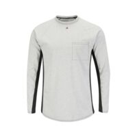 Men's Long Sleeve FR Two-Tone Base Layer with Concealed Chest Pocket - EXCEL FR Thumbnail