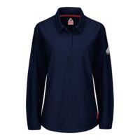 iQ Series® Women's Long Sleeve Polo with 4-Button Placket Thumbnail