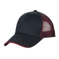 Double Mesh Snapback Sandwich Bill Cap Thumbnail