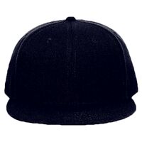 OTTO Wool Blend Twill Round Flat Visor "OTTO SNAP" Youth Six Panel Snapback Hat Thumbnail
