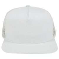 OTTO Superior Cotton Twill Square Flat Visor w/ Superior Polyester Mesh Back "OTTO SNAP" Five Panel Pro Style Snapback Hat Thumbnail