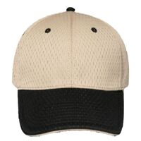 OTTO Stretchable Polyester Pro Mesh Sandwich Visor "OTTO FLEX" Six Panel Low Profile Baseball Cap Thumbnail