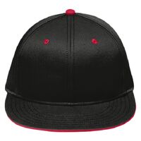 OTTO Stretchable Deluxe Cotton Twill Round Flat Visor "OTTO FLEX" Six Panel Pro Style Baseball Cap Thumbnail