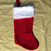 Red Plush Christmas Stocking Thumbnail