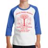 Youth Core Blend 3/4 Sleeve Raglan Tee Thumbnail